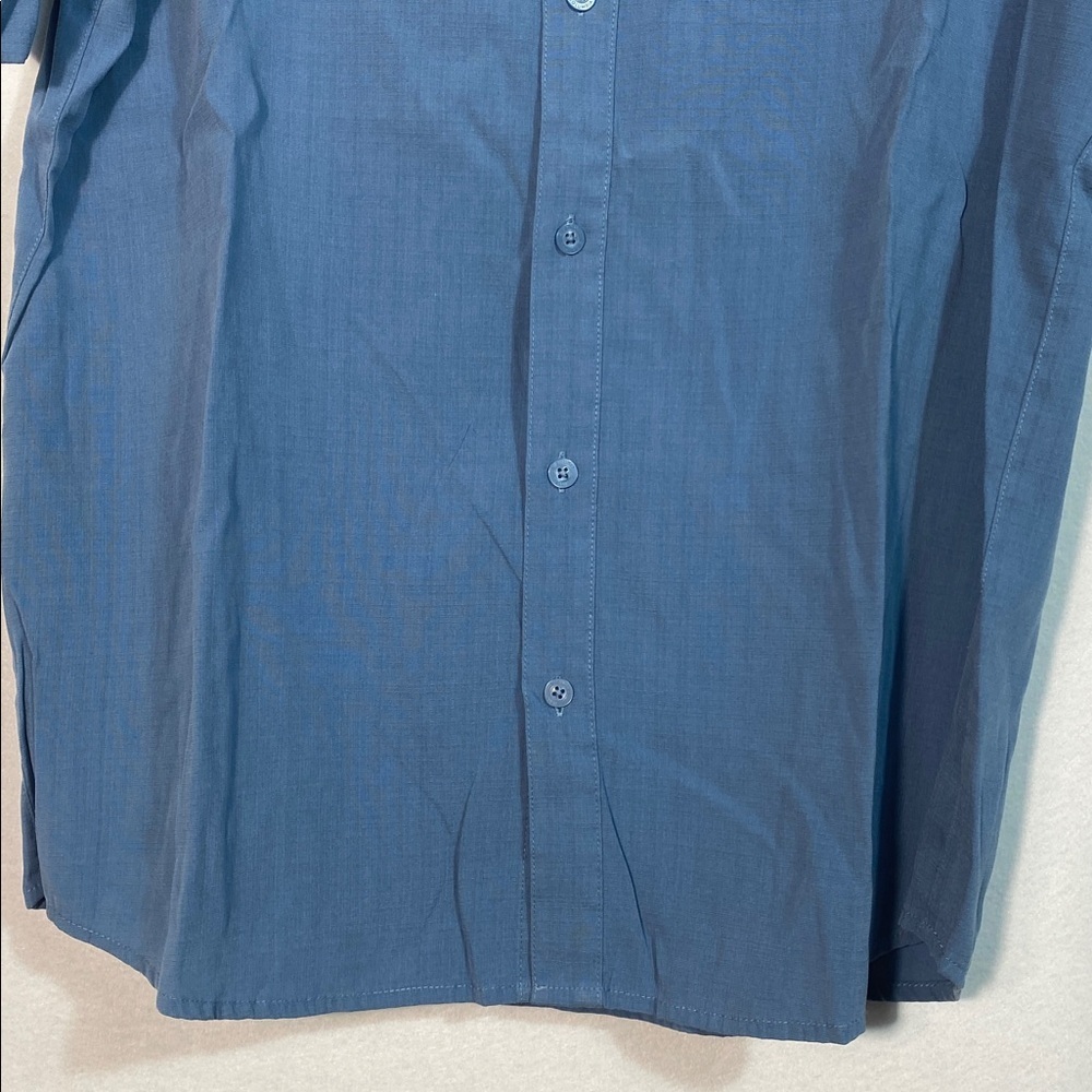 Columbia Men's Blue Short Sleeve Button Down Shirt Size Large - Picture 9 of 10